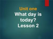 小学英语北京版二年级上册Unit 1 What day is today?Lesson 2说课课件ppt