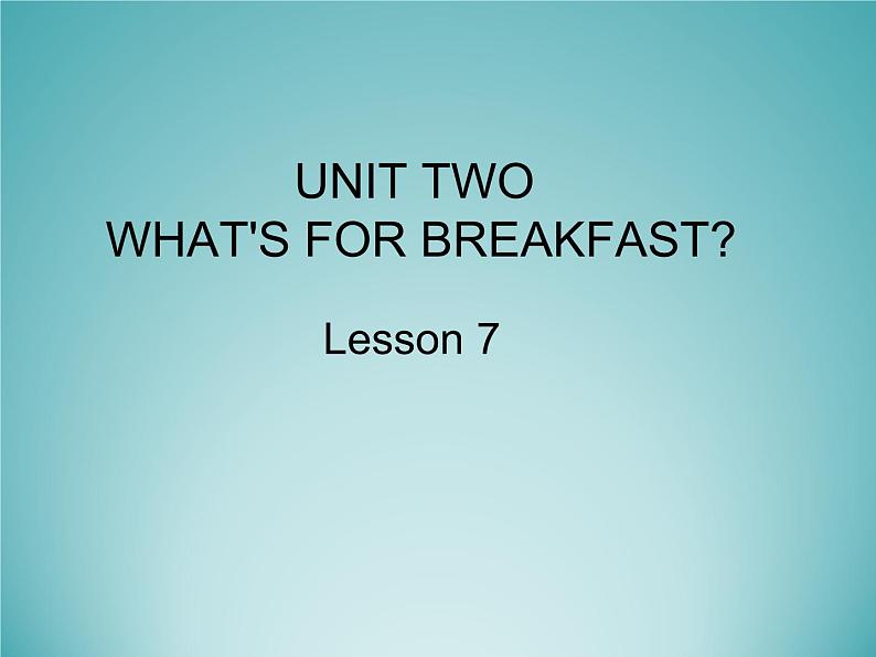 北京版小学二年级英语下册  UNIT TWO Lesson 7   课件2第1页