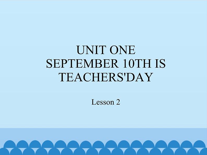 北京版小学三年级英语上册  UNIT ONE  Lesson 2   课件01