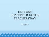 北京版小学三年级英语上册  UNIT ONE  Lesson 3   课件