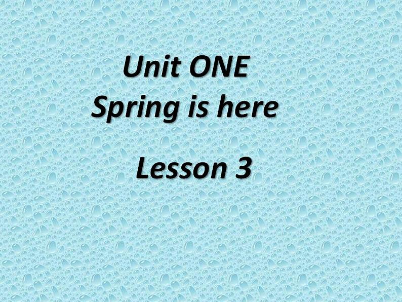 北京版小学三年级英语下册 UNIT ONE Lesson 3   课件2第1页