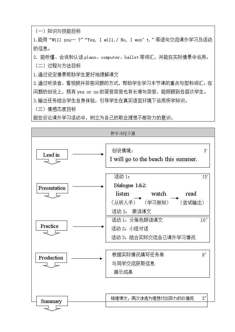 北京版小学三年级英语下册 UNIT SEVEN Lesson 25   教案102