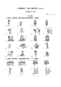 2022-2023学年广东省深圳市罗湖区沪教牛津版（深圳用）一年级上学期英语期中试卷(无答案)