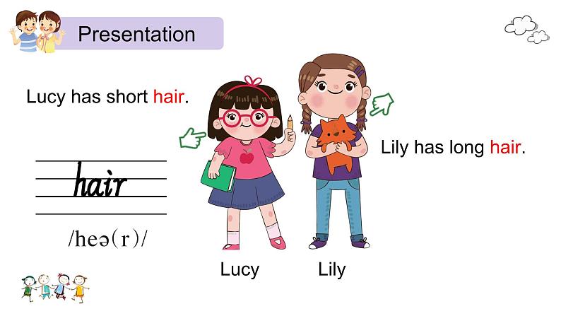 Unit 3 My friends 第5课时 Part B Let 's learn & Say and draw第4页