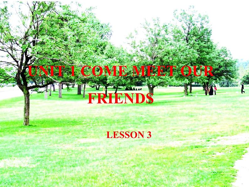 清华大学版小学英语六年级上册 UNIT 1 COME MEET OUR FRIENDS Lesson 3   课件第1页