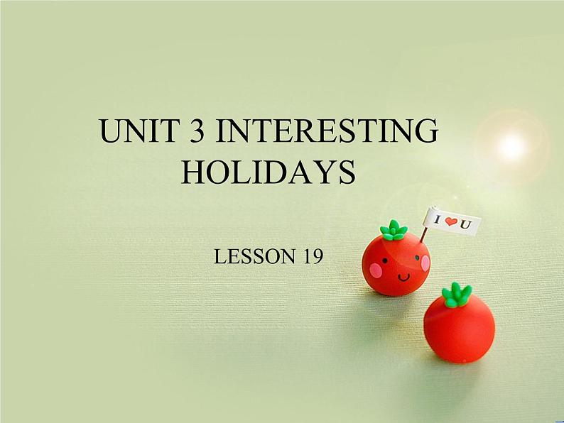 清华大学版小学英语六年级上册  UNIT 3 INTERESTING HOLIDAYS Lesson 19   课件01