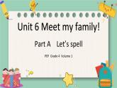 人教版 PEP小学英语四年级上册Unit 6 Meet my family! PA Let's spell课件PPT