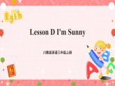川教版英语三上 Lesson D《I'm Sunny》课件+教案+练习+素材