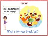 川教版英语四上 Unit2 Lesson4《What's for your breakfast》课件+教案+练习+素材