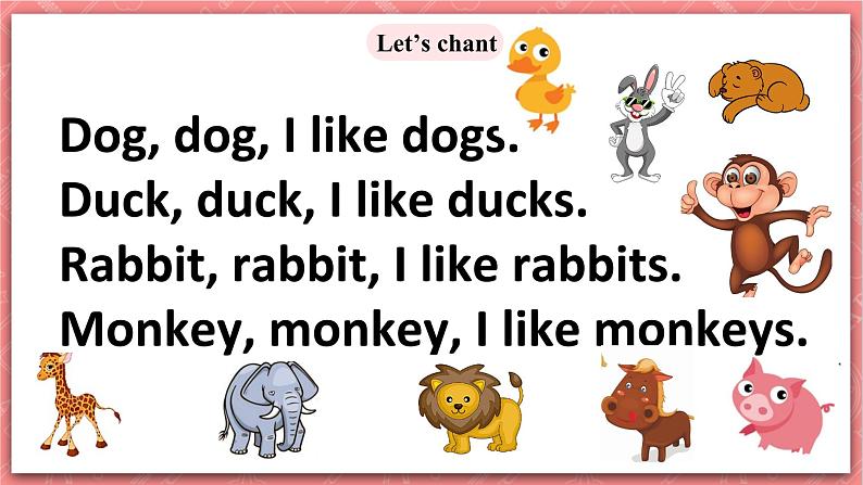 川教版英语四上 Unit4 Lesson3《Talking about animals》课件+教案+练习+素材07