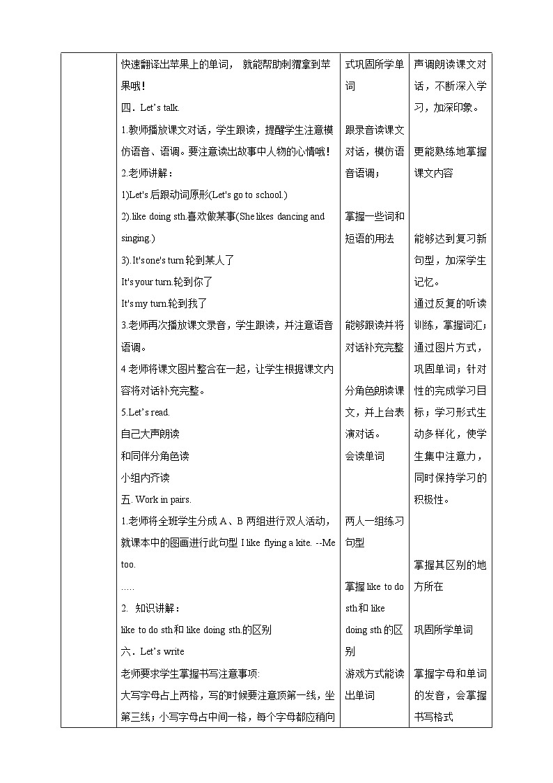 川教版英语四上 Unit2 Lesson5《Making a spinner》教案02