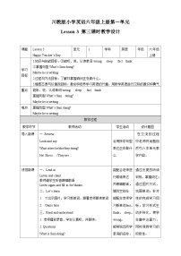 小学Lesson 3 Happy Teachers' Day!精品教案