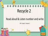 人教版 PEP小学英语四年级上册Recycle 2 第1课时课件PPT