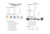 海南省昌江思源实验学校2022-2023学年六年级上学期期中大单元作业英语试题