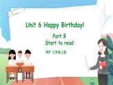 Unit 6 Happy birthday PB Start to read课件-2023-2024学年小学英语三年级上册 （人教PEP版）
