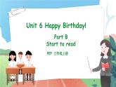 Unit 6 Happy birthday PB Start to read課件-2023-2024學(xué)年小學(xué)英語三年級上冊 （人教PEP版）