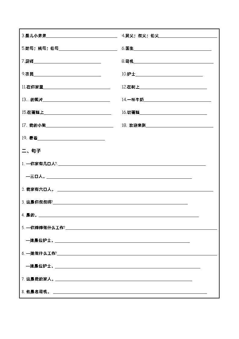 Unit6必备知识（复习讲义）-四年级英语上册单元速记·巧练（人教PEP版）02