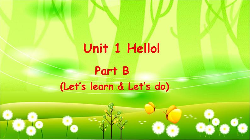 人教版(PEP)英语三年级上册Unit 1 Hello!Part B(Let’s learn & Let’s do)课件01