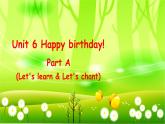 人教版(PEP)英语三年级上册Unit 6 Happy birthday!Part A(Let's learn & Let's chant)课件