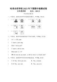 湖南省永州市祁阳市哈弗光明学校2023-2024学年五年级上学期期中英语试题