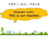 外研版（一起）一年级英语上册Module 5 Unit 1 This is our teacher 教学课件