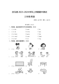 河南省周口市扶沟县2023-2024学年三年级上学期11月期中英语试题