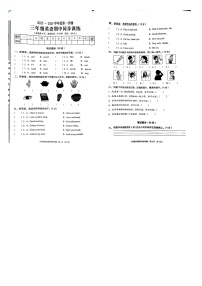 广东省揭阳市普宁市2023-2024学年三年级上学期期中英语试题