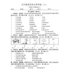 广东省汕尾市陆丰市碣石镇2023-2024学年五年级上学期期中英语试题