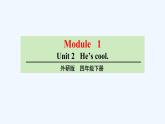 外研版（三起）英语四年级下册 Module 1Unit 2 He’s cool课件
