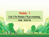 外研版（三起）英语四年级下册 Module 3Unit 2 On Monday I’ll go swimming课件