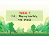外研版（三起）英语四年级下册 Module 8Unit 1 They sang beautifully课件