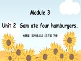 外研版小学英语五年级下册Module 3 Unit 2 Sam ate four hamburgers课件