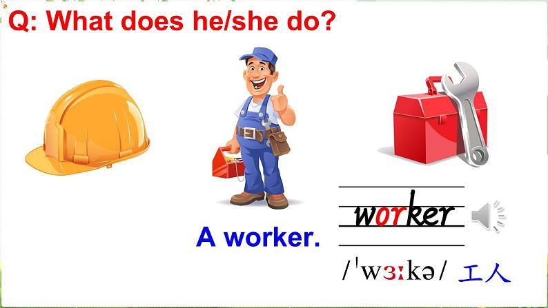 Module 7 Unit 1 My father goes to work at eight o'clock every morning（课件+素材）外研版（三起）英语五年级下06