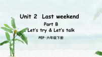 小学人教版 (PEP)Unit 2 Last weekend Part B评优课课件ppt