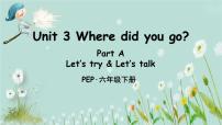 小学英语Unit 3 Where did you go? Part A优质课课件ppt