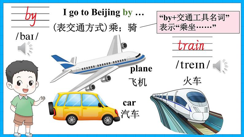 Unit 3 How Do You Come to School Part A（课件+素材）陕旅版（三起）英语三年级下册08