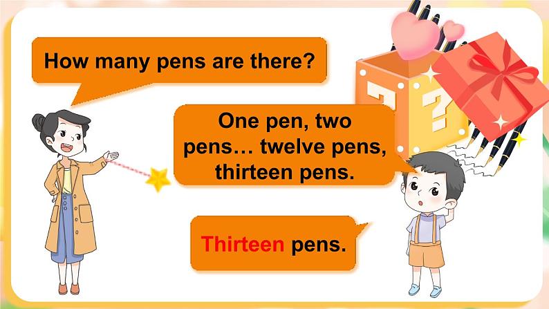 Unit 6 How many pens are there ？第一课时（Part A, Part B）（课件+素材）湘少版（三起）英语三年级下册07