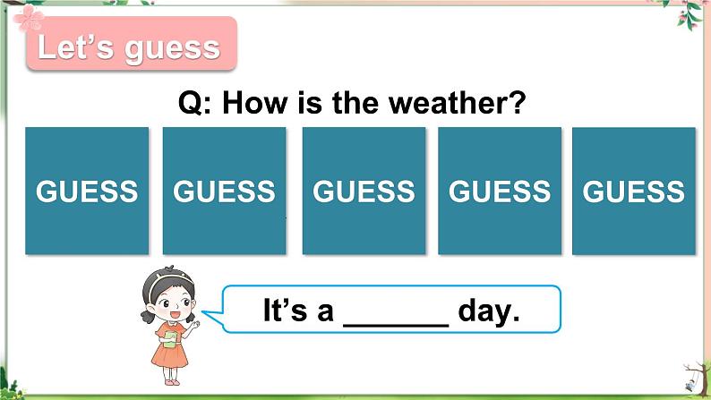 Unit 9 What's the weather like 第三课时（Part E，Part F,  Part G）（课件+素材）湘少版（三起）英语三年级下册03