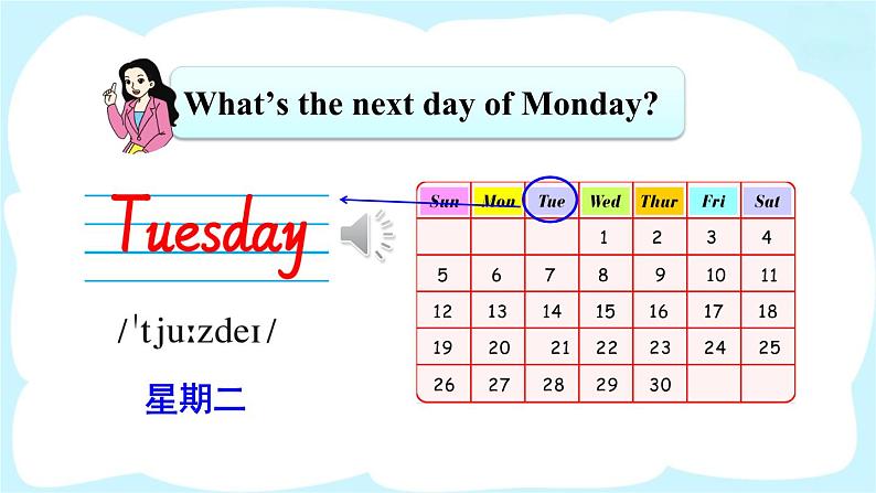 人教精通版英语 四年级下册 Lesson 20第5页