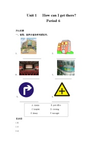 六年级英语上册Unit 1 How can I get there？Period 6（同步讲练测含答案）