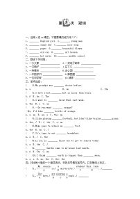 小升初英语第三部分试卷词汇第5天冠词无答案46