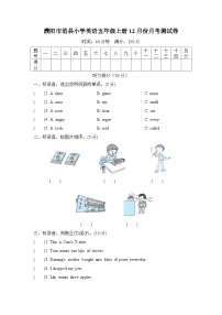 河南省濮阳市范县2023-2024学年五年级上学期12月月考英语试题
