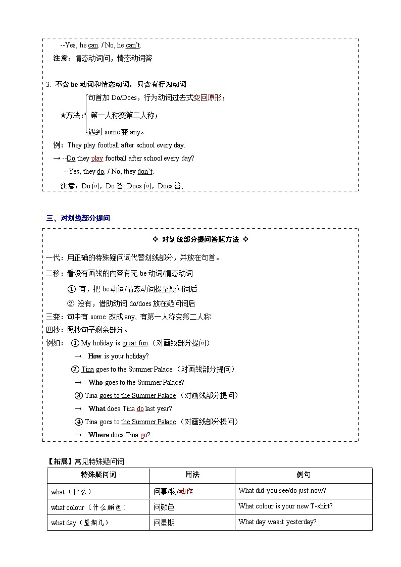 【期末复习】（译林三起） 2023-2024学年 小学英语四年级上册期末专题复习 专题03 句型转换方法精讲+考题精练（含答案）02