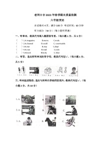 湖北省襄阳市老河口市2022-2023学年六年级下学期6月期末英语试题