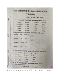 山东省青岛莱西市2023-2024学年三年级上学期期中英语考试试题