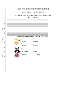 湖南省邵阳市新宁县解放小学、焦家龙小学等四校联考2023-2024学年三年级上学期期中考试英语试题