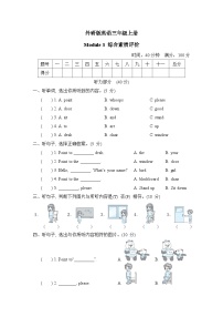 外研版英语三上 Module 3 综合素质评价（测评含听力+答案）