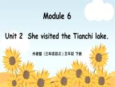 外研版小学英语（三起）五年级下册Module 6 Unit 2 She visited the Tianchi Lake 课件