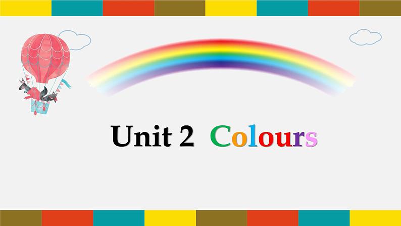 Unit 2 Colours PartA Let's learn （课件）人教PEP版英语三年级上册01