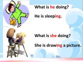 四年級上冊英語教案-Module 3Unit 1 What are they doing∣外研版（三起）課件PPT